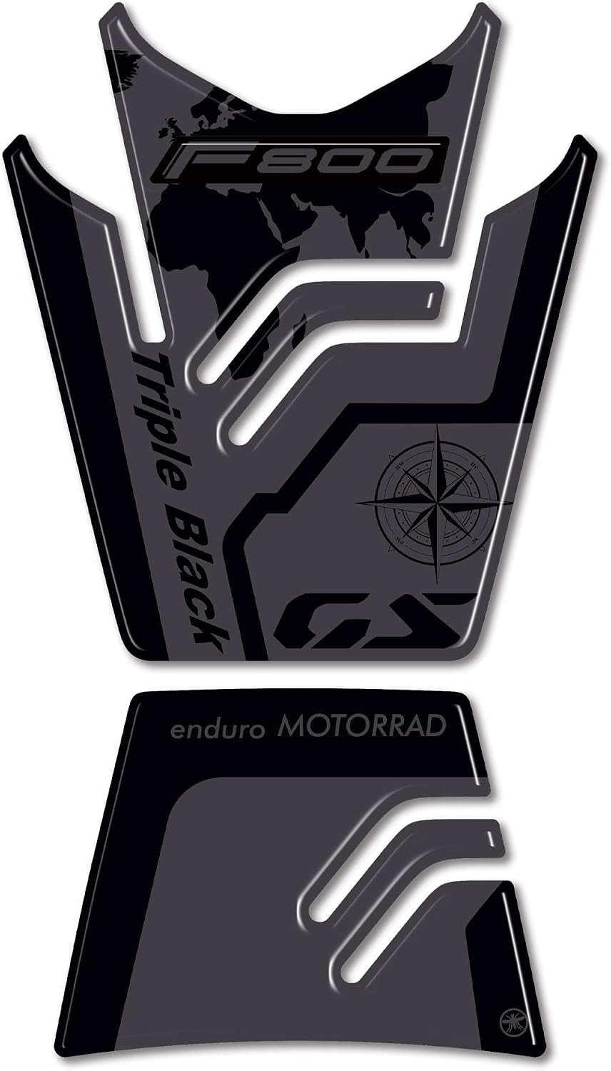 LABELBIKE 3D Aufkleber Motorrad Tankpad kompatibel mit BMW | F800 GS 2024, Harzschutz, Kratzfestigke