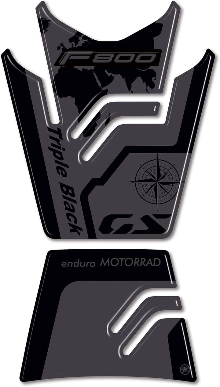 LABELBIKE 3D Aufkleber Motorrad Tankpad kompatibel mit BMW | F800 GS 2024, Harzschutz, Kratzfestigke