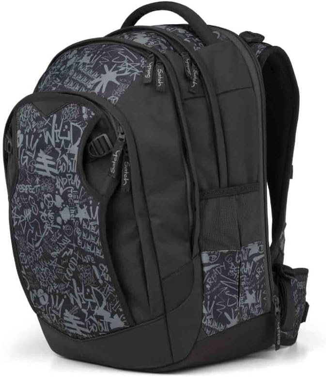 Satch Match Plus Schulrucksack Set 3tlg. inkl. Schlamperbox und Sportbeutel (Street Ink), Street Ink