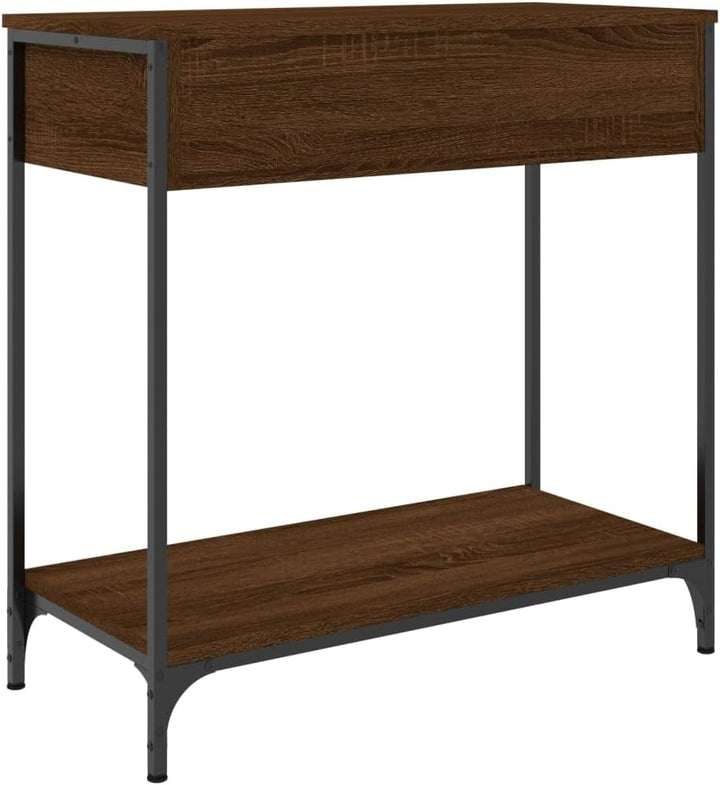 vidaXL Konsolentisch Braun Eichen-Optik 75x34,5x75 cm Holzwerkstoff Braune Eiche 75 cm, Braune Eiche