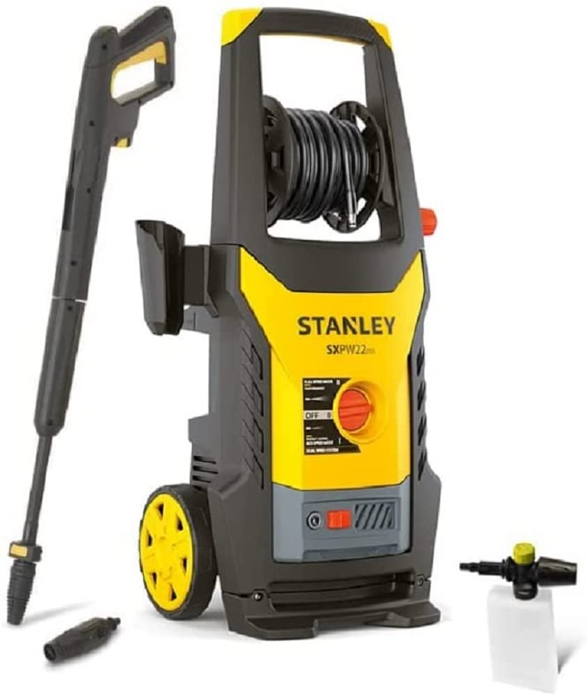 Stanley Hochdruckreiniger SXPW22DSS mit Dual Speed System (2200 W, 160 bar, 460 l/h) 2200 W Dual Spe