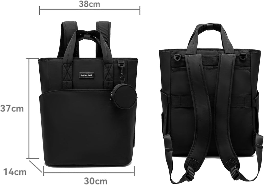 ROYALFAIR Baby Wickelrucksack Wickeltasche Rucksack mit tragbarer Wickelauflage, Babytasche Multifun