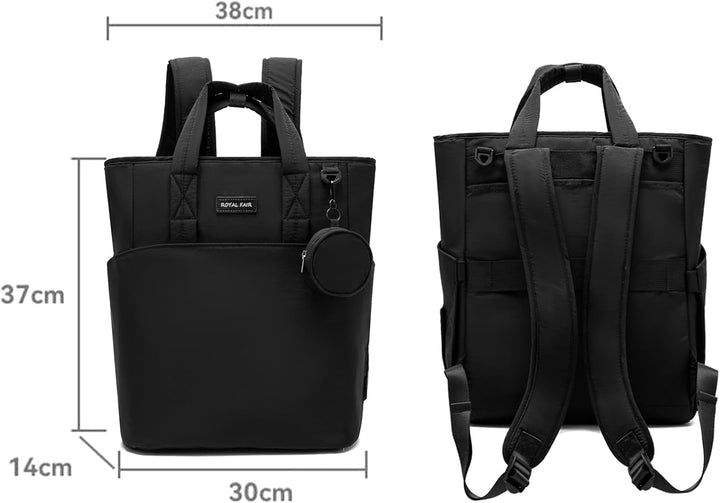 ROYALFAIR Baby Wickelrucksack Wickeltasche Rucksack mit tragbarer Wickelauflage, Babytasche Multifun