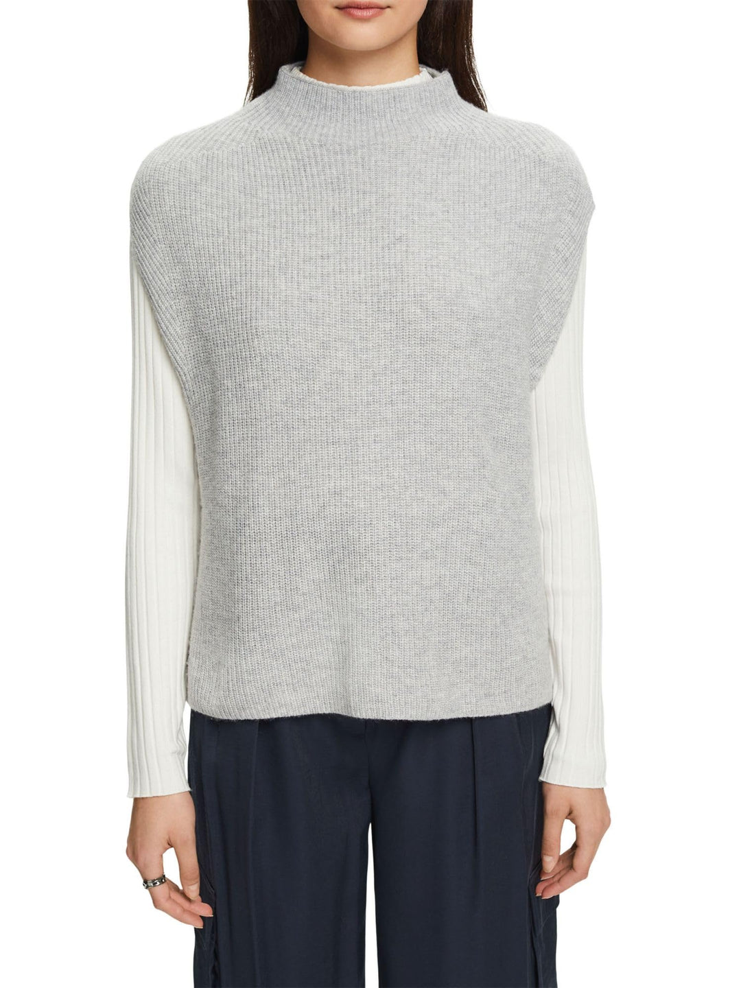 Esprit Collection Pullunder aus Wollmix XS Light Grey, XS Light Grey