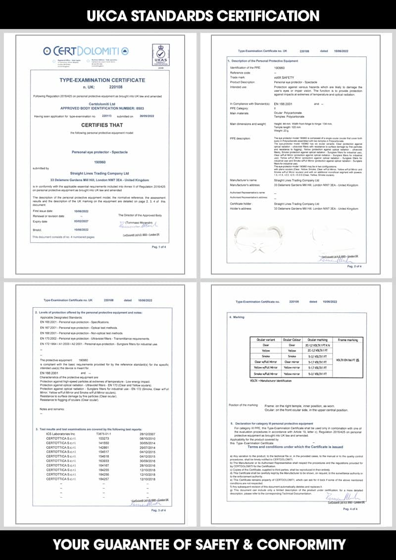 voltX 3 x GRAFTER’ BIFOKALE Leichtgewichts Industrie Lesen Schutzbrille, Sportbrille für Radler (GEM