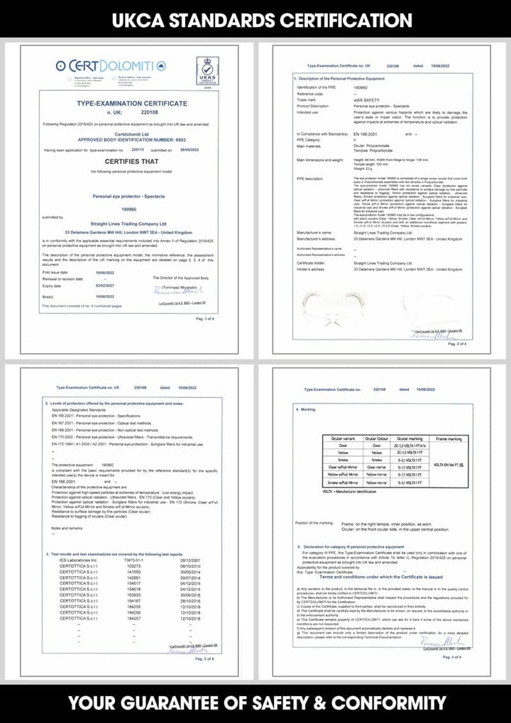 voltX 3 x GRAFTER’ BIFOKALE Leichtgewichts Industrie Lesen Schutzbrille, Sportbrille für Radler (GEM