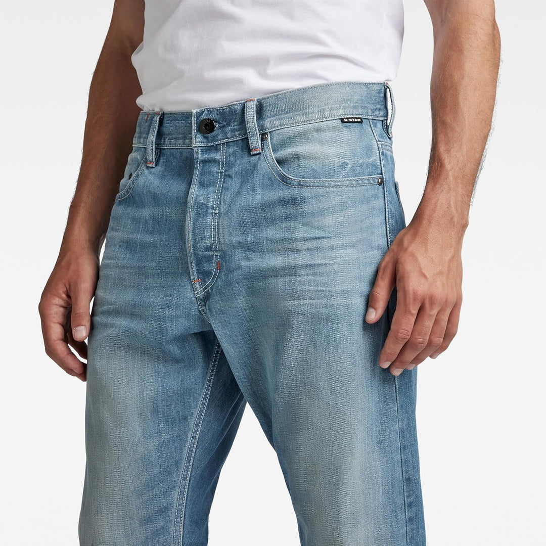 G-STAR Herren Triple A Straight Jeans 29W / 34L Blau (Antique Faded Moonlit Ocean), 29W / 34L Blau (
