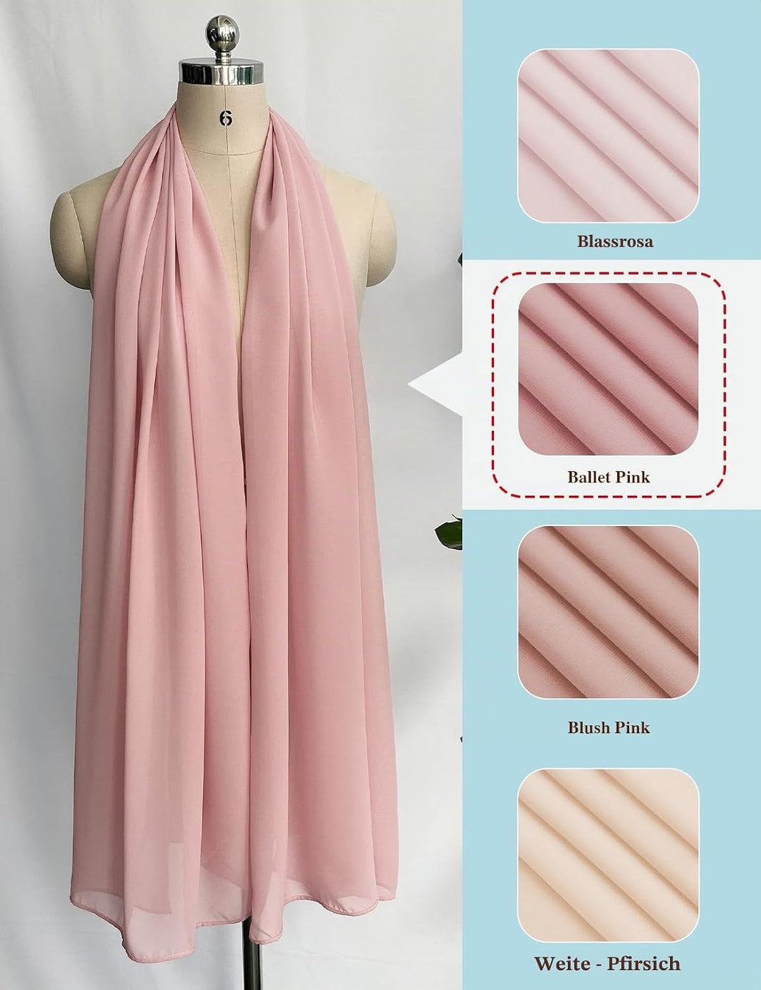 BEAUTELICATE Chiffon Schal Stola Damen Festlich Elegante Tücher Schultertuch Stola für Abendkleider
