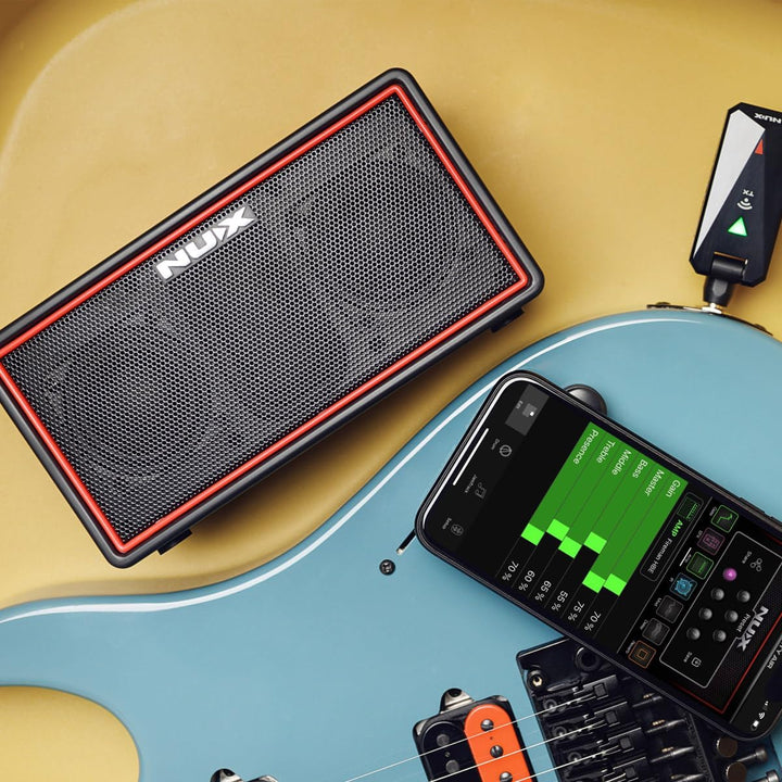 NUX Mighty Air Kabelloser Stereo-Modellierung Gitarren-/Bassverstärker mit Bluetooth, mobile App