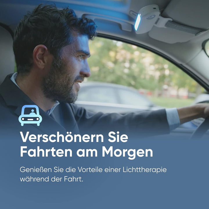 Luminette Drive® - Erste Lichttherapie-Lampe für den Einsatz im Auto - Geniessen Sie die Vorteile de
