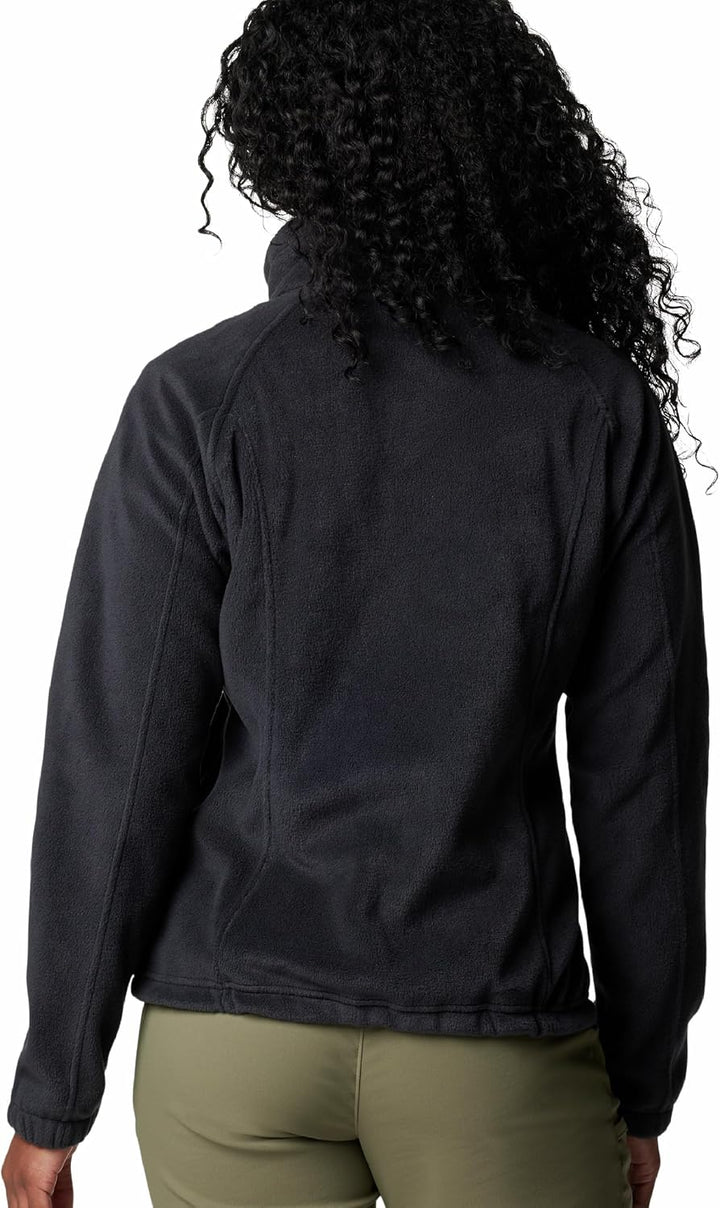 Columbia Benton Springs Damen-Fleecejacke mit durchgehendem Reissverschluss XS Petite Schwarz, XS Pe