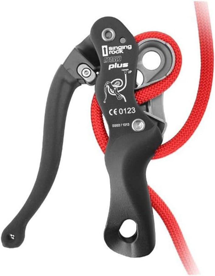 Singing Rock Unisex Descendedor Double Stop Plus Kletterzubehör, Rosa