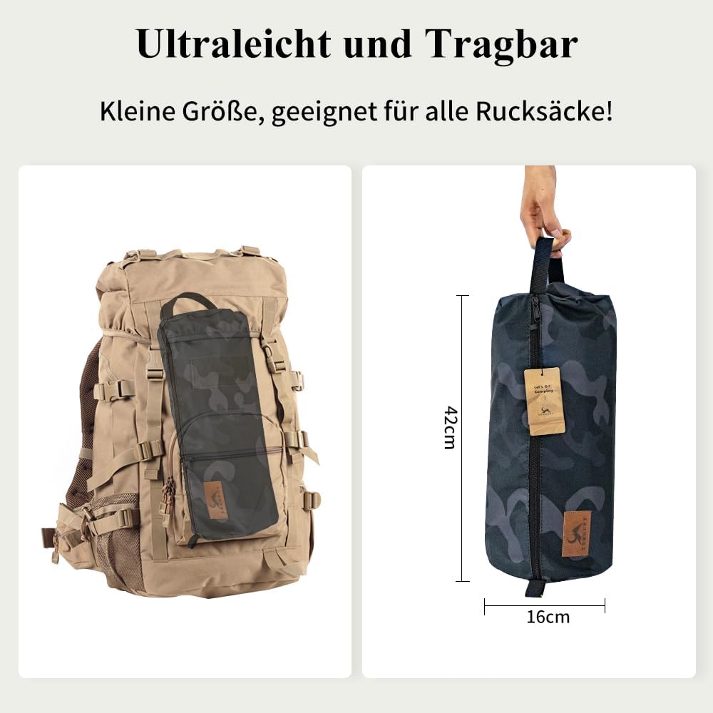 TOMOUNT Feldbett Ultraleichtes 190x70cm Camp Klappbett aus Aluminium Kompaktes Campingliege einfach