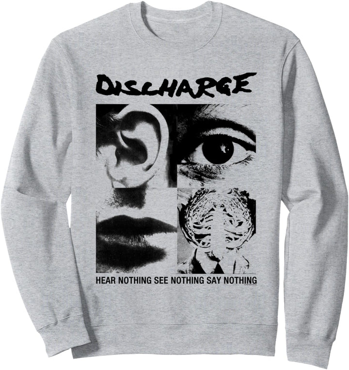 Discharge - Hear Nothing - Official Merchandise Sweatshirt