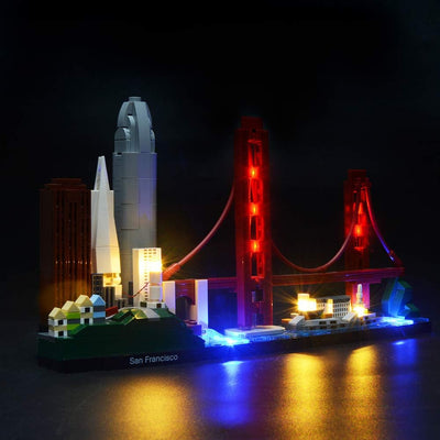 BRIKSMAX Led Beleuchtungsset für Architecture San Francisco, Kompatibel Mit Lego 21043 Bausteinen Mo