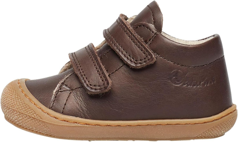 Naturino Cocoon VL-Lauflernschuhe aus Nappaleder-Anthrazit 18 EU Dunkelbraun, 18 EU Dunkelbraun