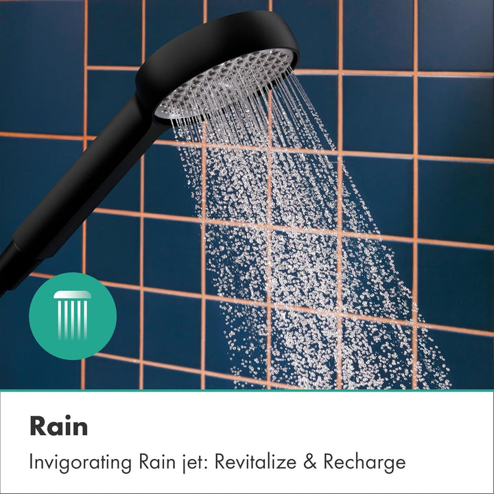 hansgrohe Activera S - Duschset mit Duschkopf wassersparend (EcoSmart, 1 Strahlart), Duschschlauch (