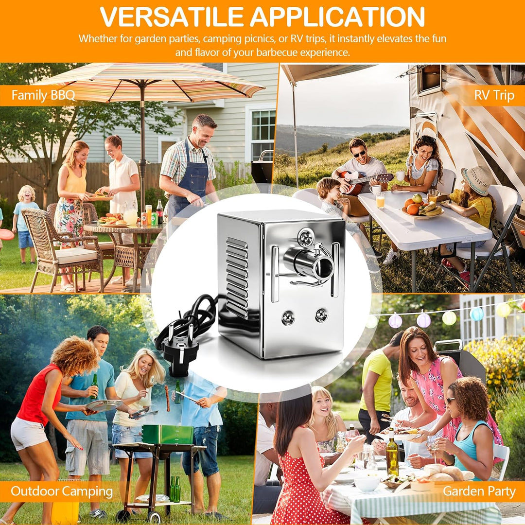 Grillmotor, 45W Grillmotor für Grillspiess mit Drehmoment von 150–200 kgf·cm