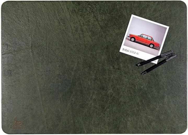 Centaur - Hochwertige Leder Schreibtischunterlage - Schmaragdgrün 40x60 cm - ideal für Büro und Zuha