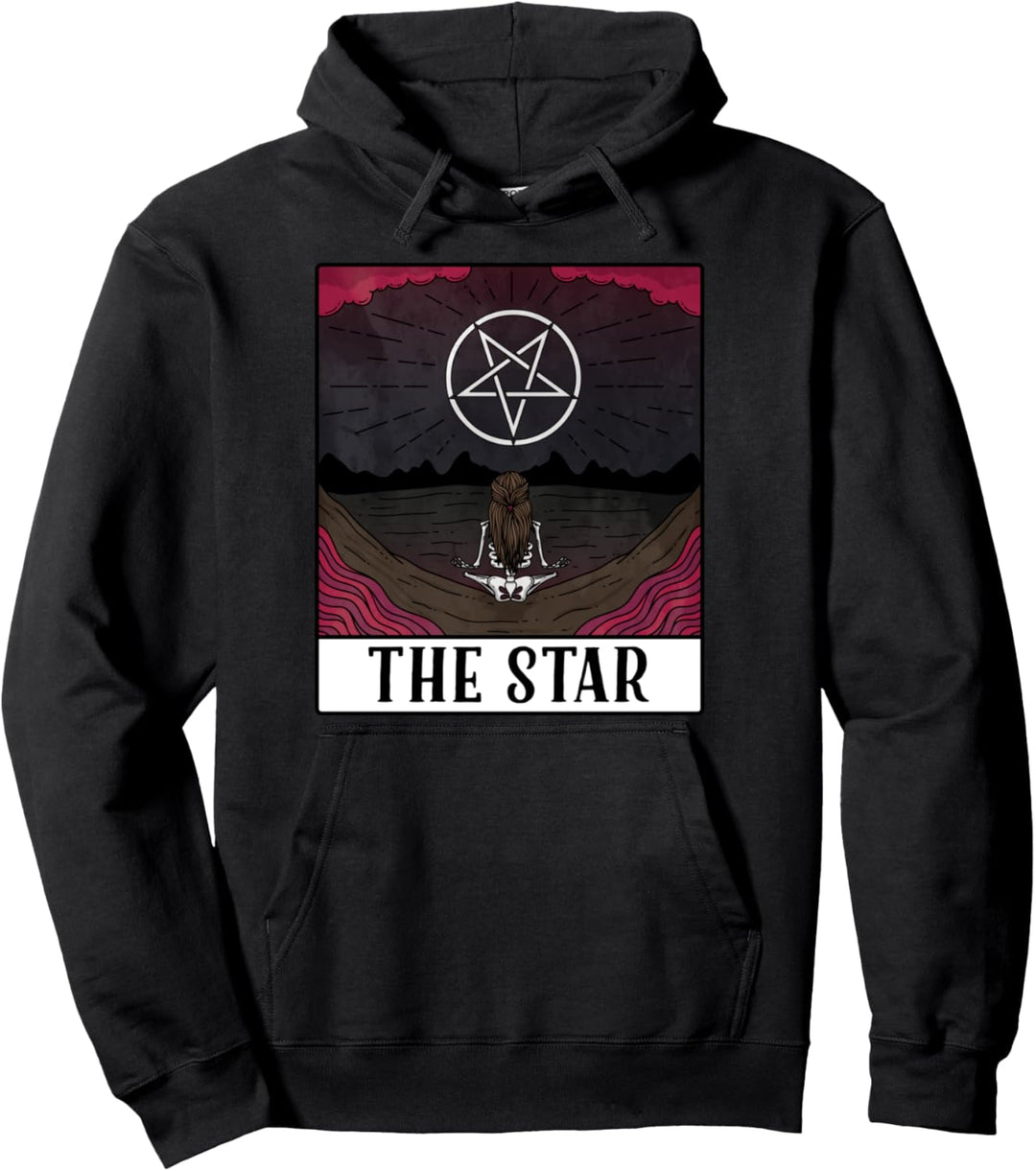 Pentagram The Star Occult Tarot Card Sweater Men Women Pullover Hoodie
