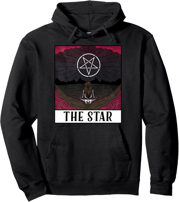 Pentagram The Star Occult Tarot Card Sweater Men Women Pullover Hoodie