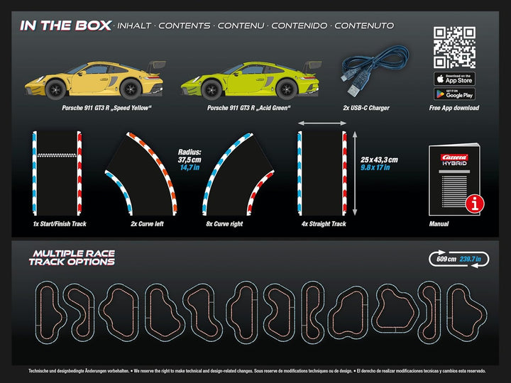 Carrera HYBRID Speedway to Hell I Rennspass der neuen Generation - Legendäre Rennboliden Porsche 911