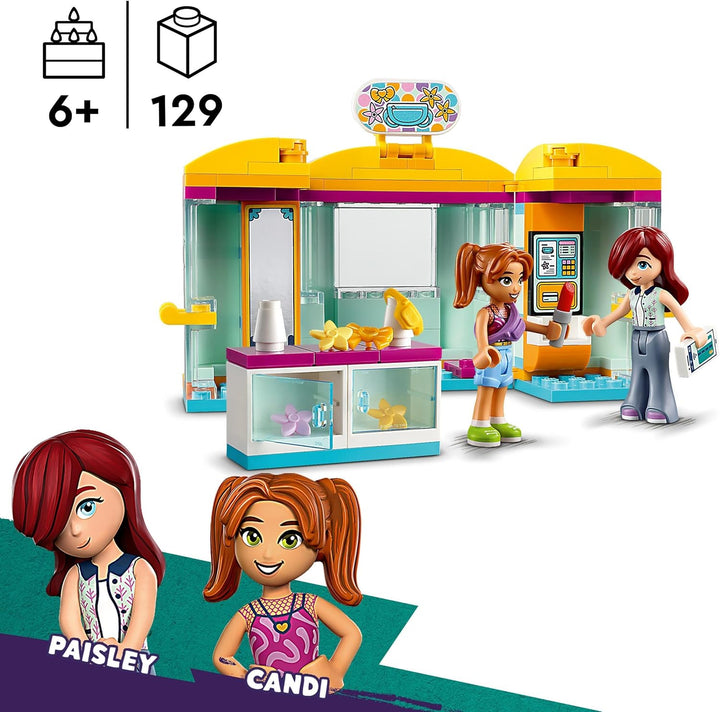 LEGO Friends Mini-Boutique, Spielzeug-Laden, kleines Make-Up-Set mit den Figuren Paisley und Candi,