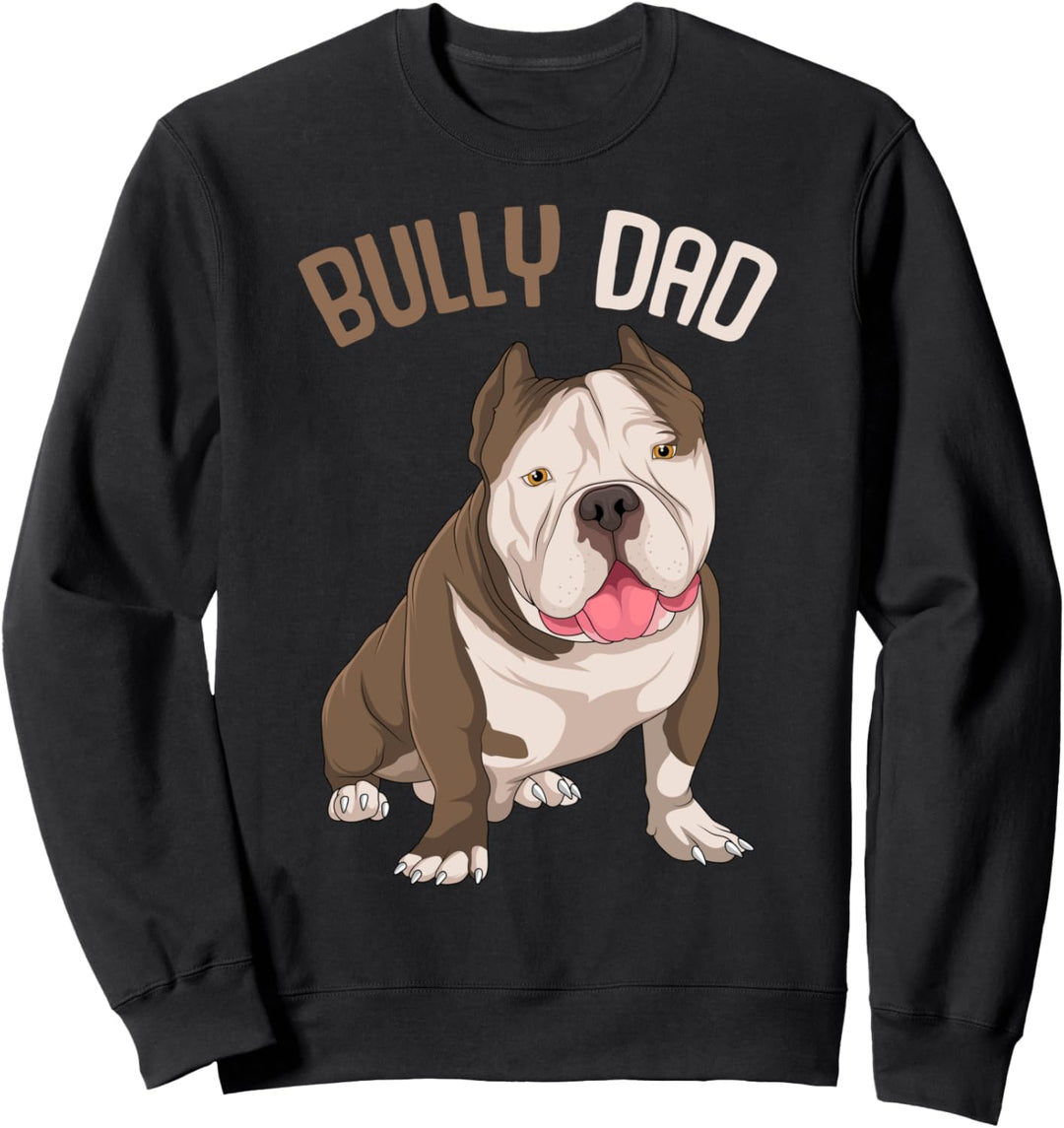 American Bully Dad Hunde Papa Männer Sweatshirt