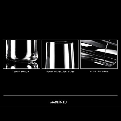 KROSNO Wassergläser Longdrinkgläser Trinkgläser | Set von 12 | 540 ML | Avant-Garde Kollektion | Per