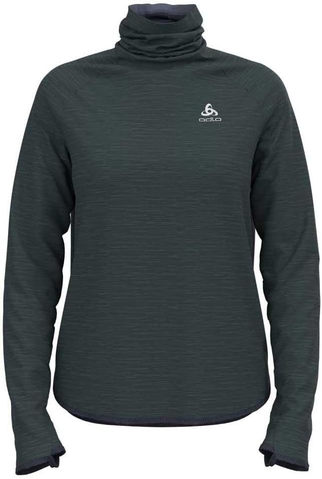 Odlo Damen Run Easy Warm_313611 Laufoberteil M India Ink Melange, M India Ink Melange