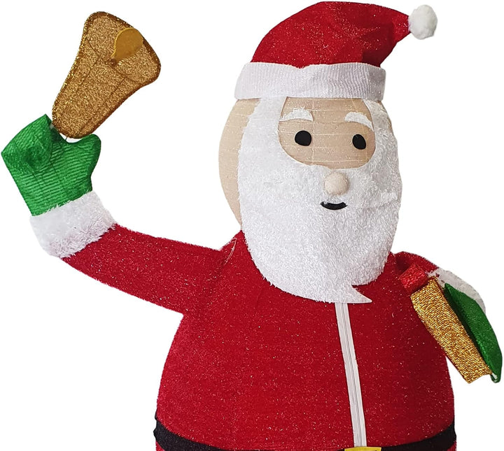 DMS LED Weihnachtsmann Weihnachtsfigur mit 200 LEDs Weihnachtsbeleuchtung für aussen und innen Weihn