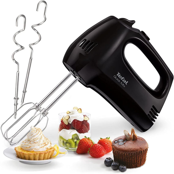 Tefal HT3108 Handmixer, Schwarz, China, 300 W, 147 mm, 211 mm