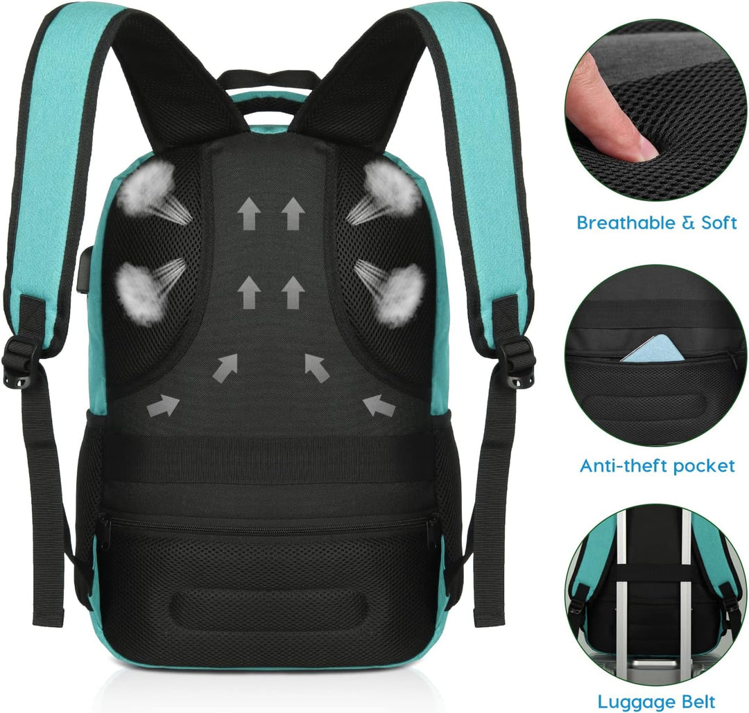 YAMTION Rucksack Schule,Schulrucksack Mädchen und Jungen Schultasche schulranze für Reisen Studium S