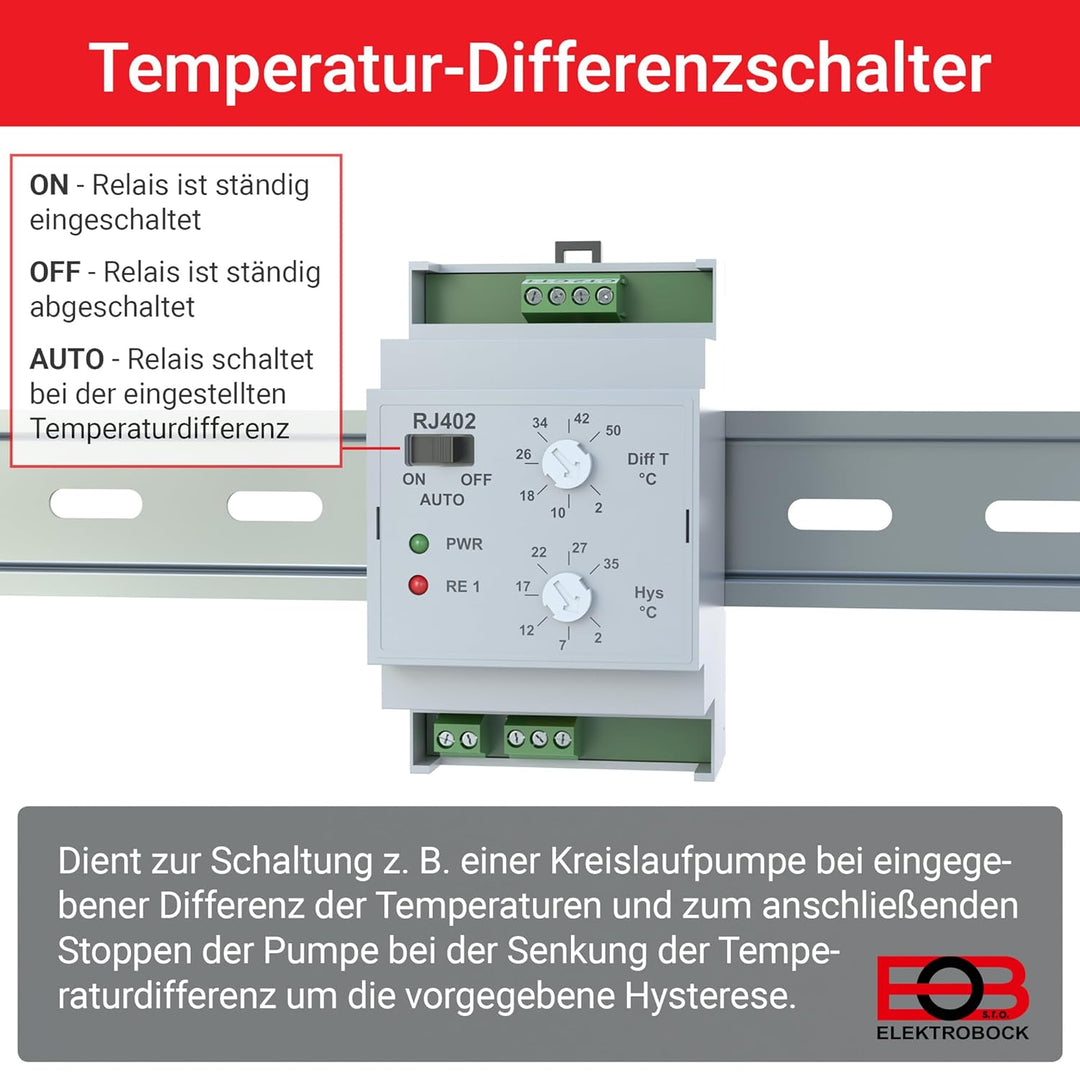 Elektrobock Temperatur Differenzschalter, RJ402