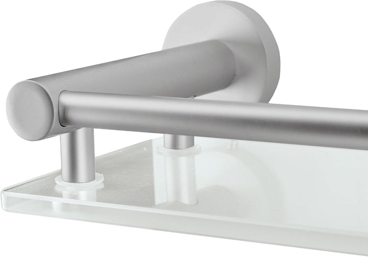 Kleine Wolke Ablage Apollo, Wandaccessoire, Farbe Milky, Material: Aluminium, Glas