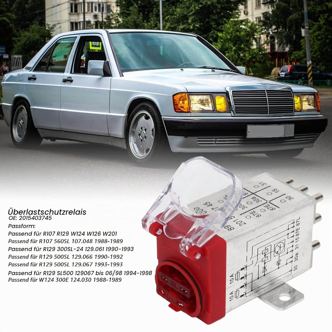 w124,Überspannungsschutzrelais, Überlastschutzrelais Stabile Leistung Verschleissfest 2015403745 für
