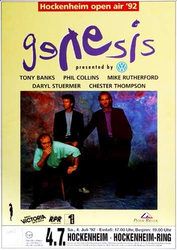 Genesis - We Cant Dance, Hockenheimring 1992 » Konzertplakat/Premium Poster | Live Konzert Veranstal