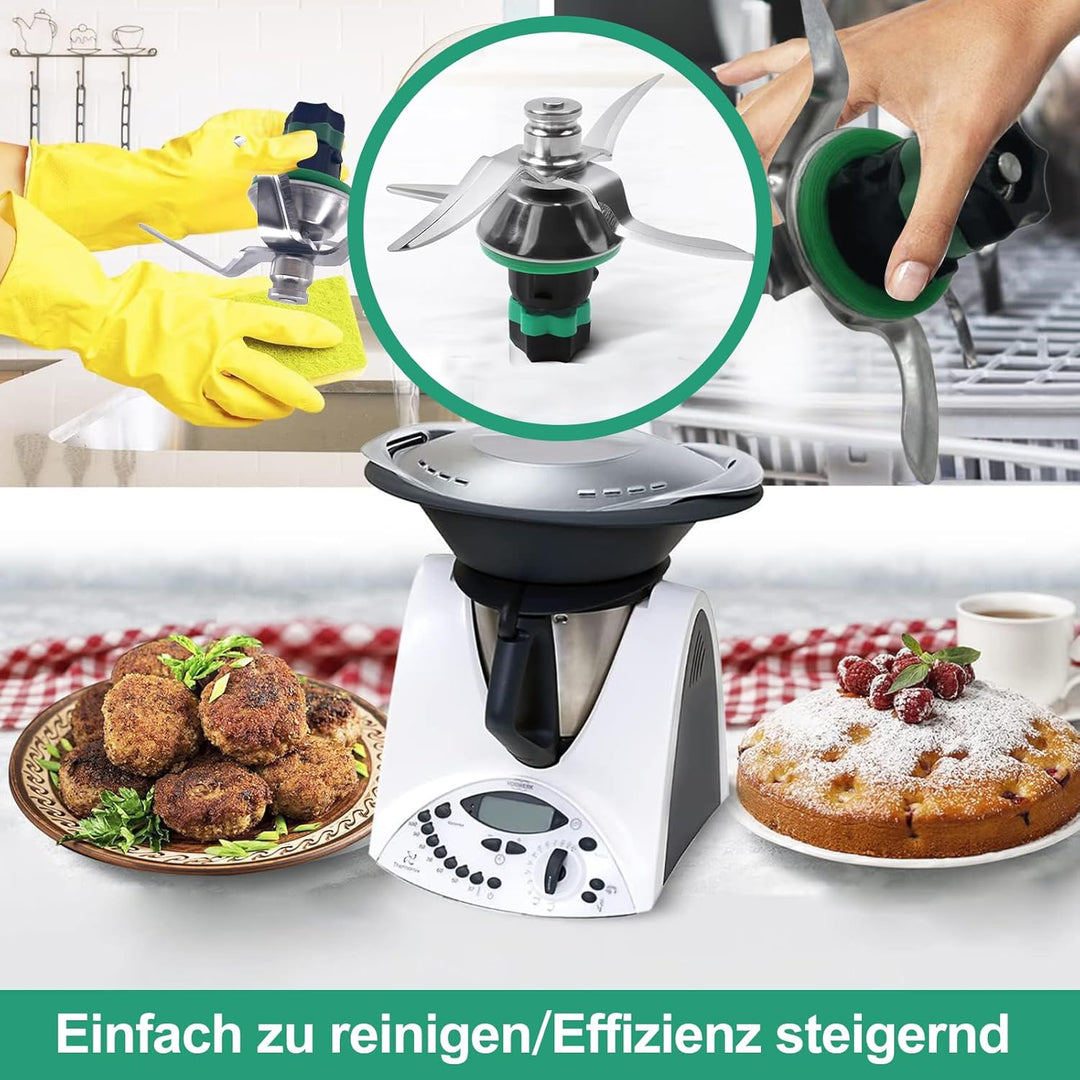Messer für Vorwerk Thermomix TM5 und Thermomix TM6 – Thermomix Zubehör Mixmesser, passend für Thermo