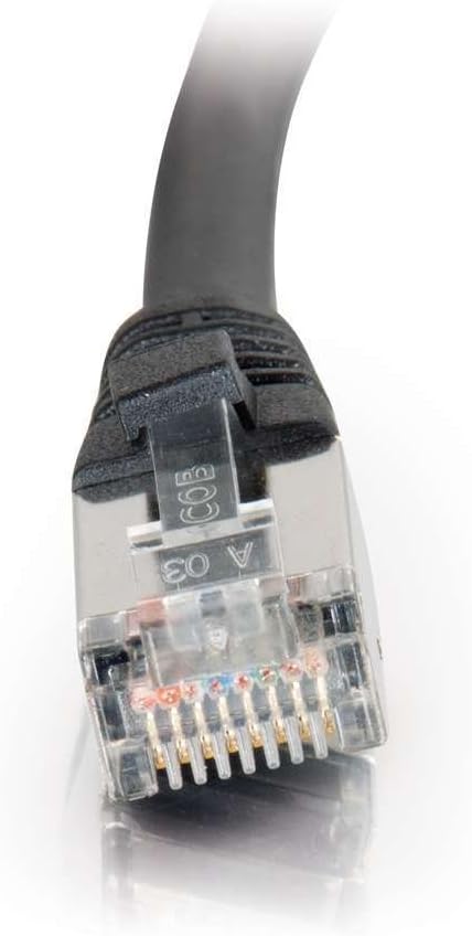 C2G 50M Cat5e Ethernet-Netzwerk-Patchkabel (STP) gebootet & geschirmt BLK Geschirmt 50M schwarz, Ges