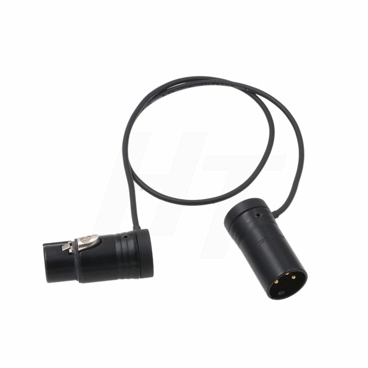 HangTon Audiokabel, verstellbar, niedriges Profil, XLR 3-polig, Stecker auf Buchse, für Mikrofon, Ka