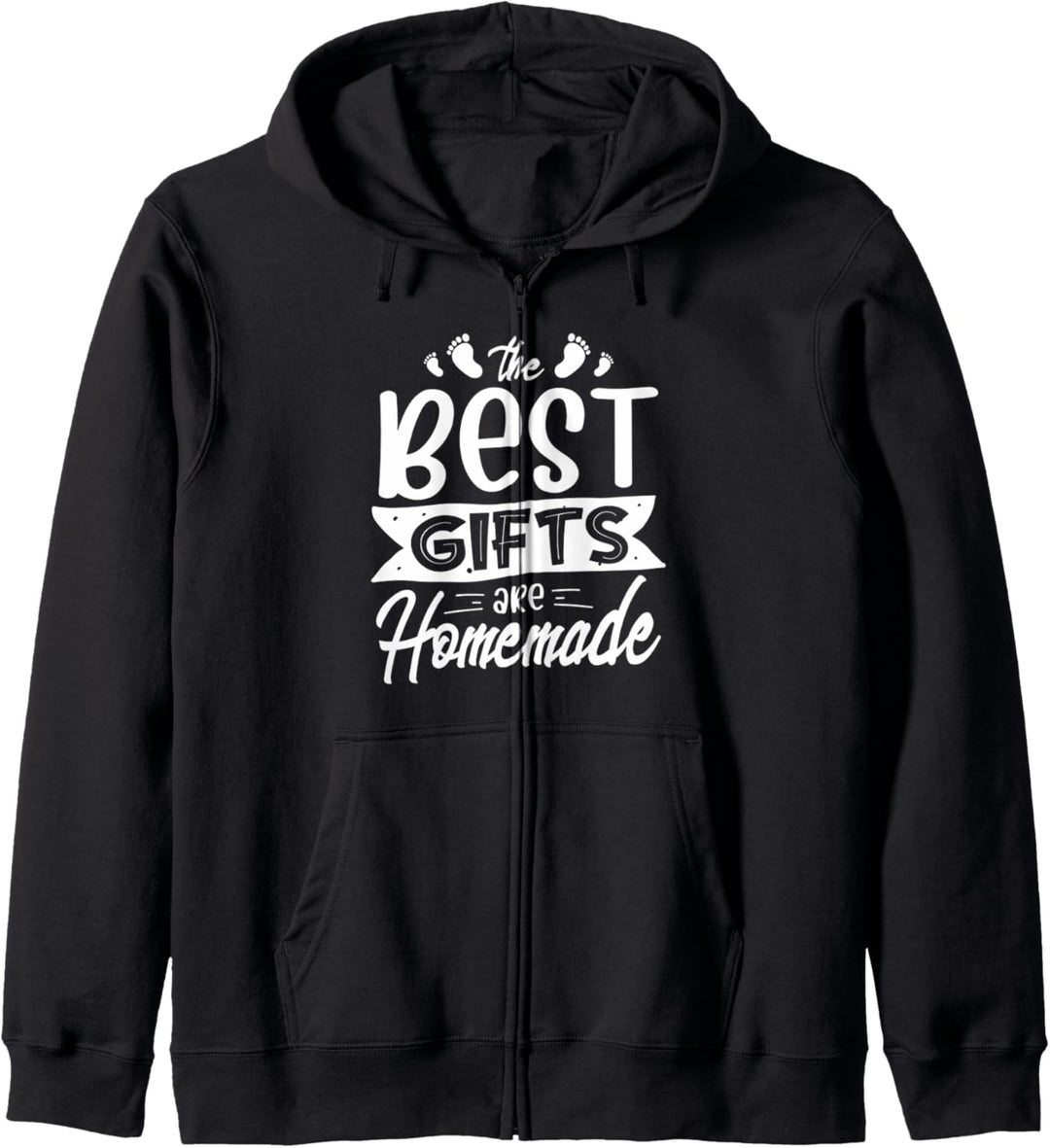 Geschenke sind hausgemachte Neugeborene werdende Mutter Kapuzenjacke
