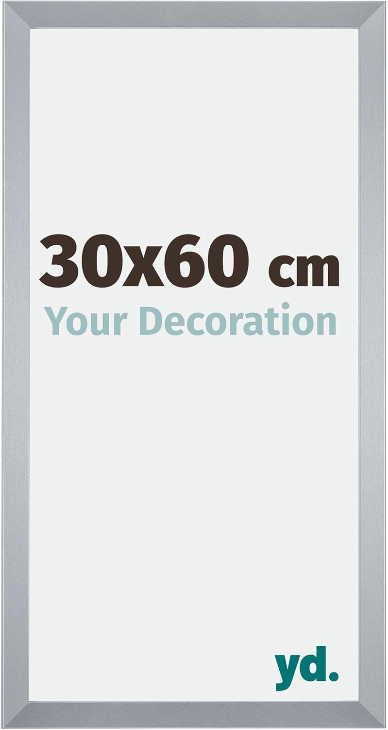 yd. Your Decoration - Bilderrahmen 30,00x60,00 cm - Bilderrahmen aus MDF mit Acrylglas - Antireflex