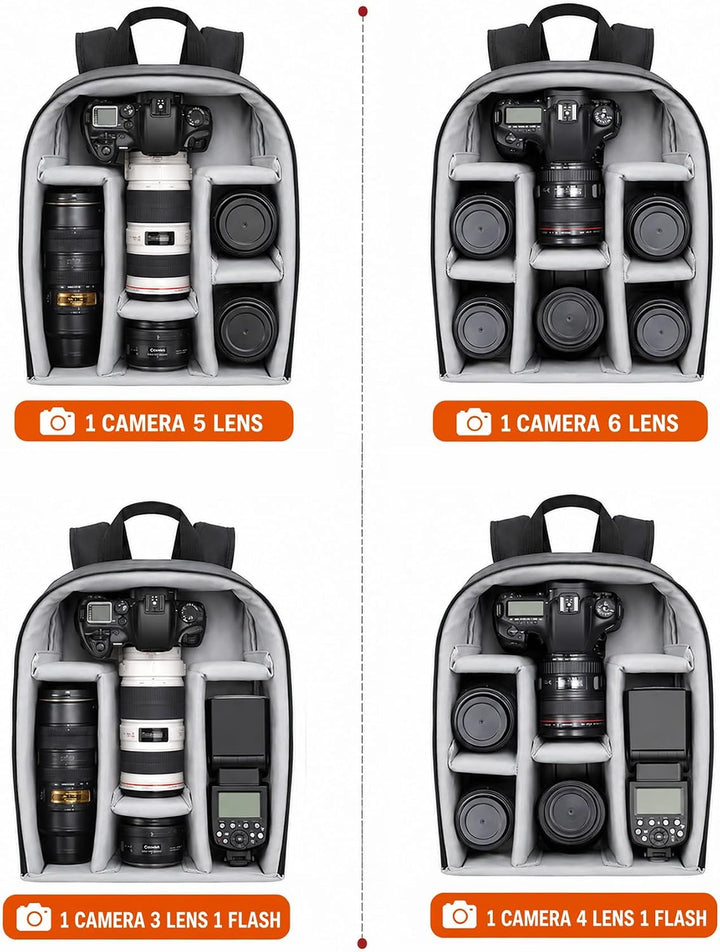 CADeN Kamerarucksack Camera Backpack Wasserabweisend Kameratasche Fototasche Kompatibel mit Sony Can