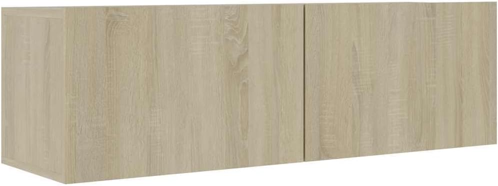 vidaXL TV Schrank mit 2 Klapptüren TV Möbel Hängeboard Lowboard Fernsehtisch Fernsehschrank Sideboar