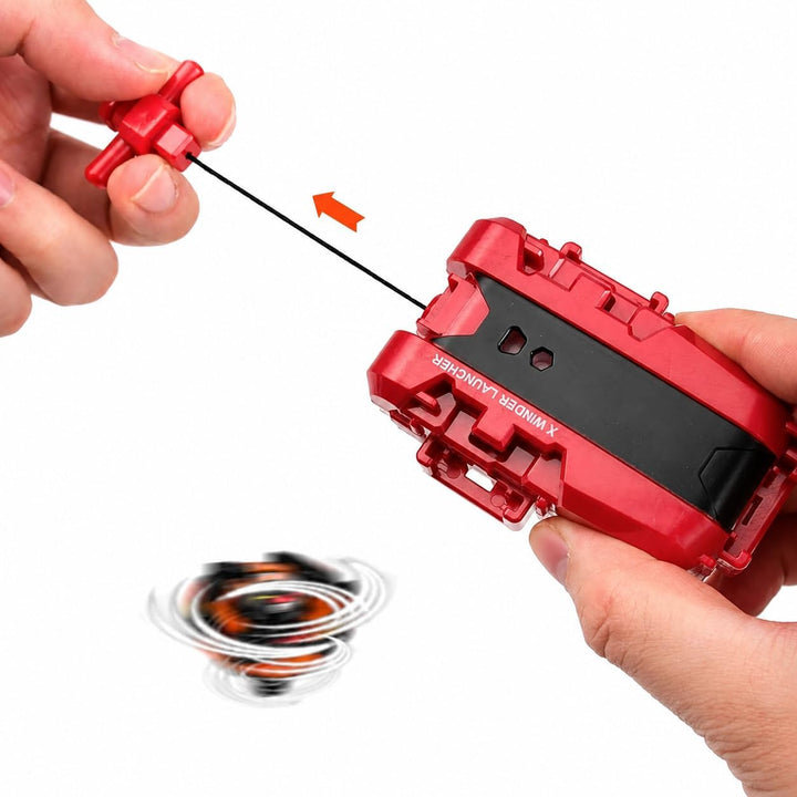 12er Bey Kampfkreisel mit Kasten Metal Fusion Blade Kreisel Set, mit Ton- und Lichtgriff Funke Launc