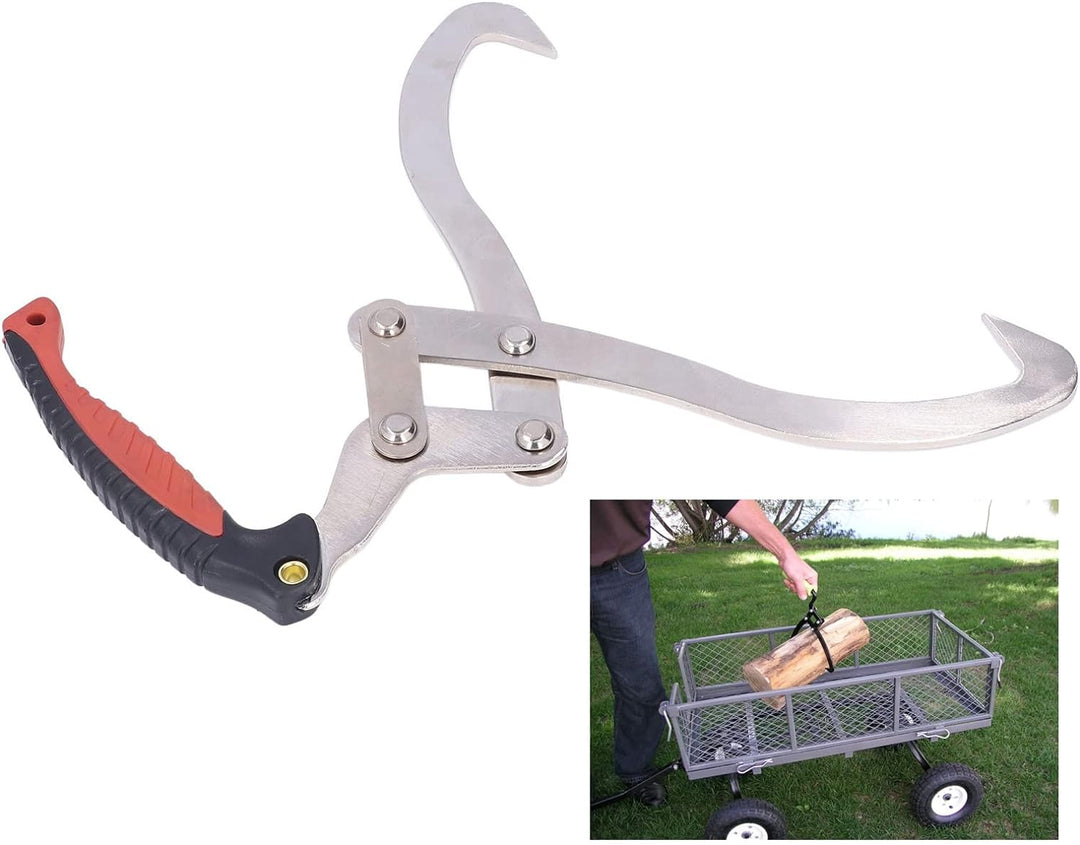 TOPINCN Holzzange, Holztragewerkzeug Holzspalter Teile Zubehör für Den Garten Holzstamm Heben Handha