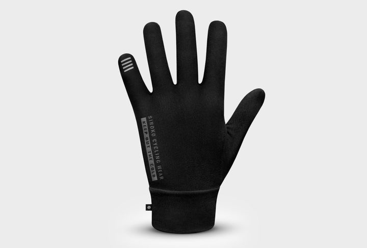 SIROKO Fahrrad-Übergangshandschuhe Nürnberg Schwarz für Damen und Herren XXS, XXS