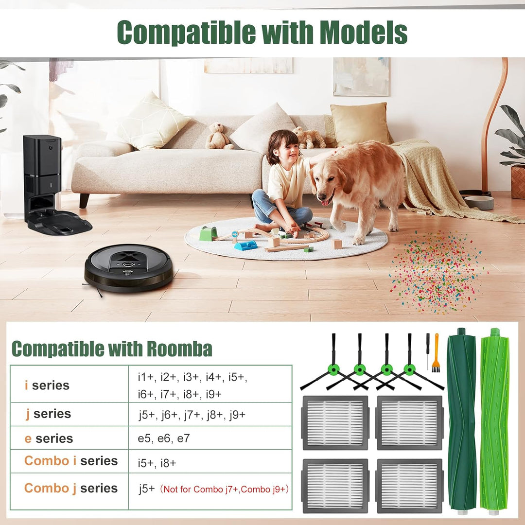 Ersatzteile für iRobot Roomba i & j & e Serie i1+/i2+/i3+/i4+/i5+/i6+/i7+/i8+/j6+/j7+/j8+/e5/e6 Stau