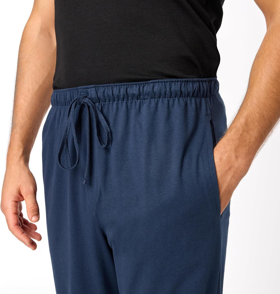Timone Herren Schlafanzugshose Lang Pyjamahose aus Baumwolle Freizeithose Schlafhose Loungewearhose