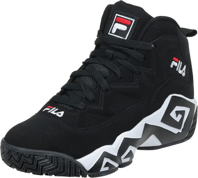 FILA Herren Leichte Basketball Mittelhohem Schaft Sneaker 41 EU Schwarz Weiss Fila Rot, 41 EU Schwar